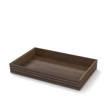 Craster BU_FF014 Craster Flow Tall Walnut 1.1 Tray 530 × 325 × 75 mm