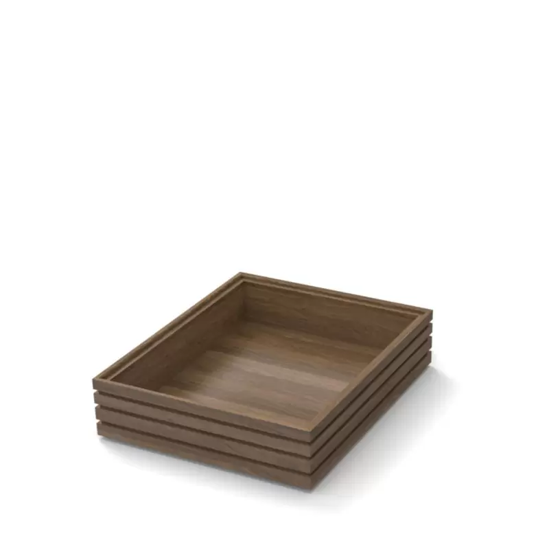 Craster BU_FF015 Craster Flow Tall Walnut 1.2 Tray 325 × 265 × 75 mm