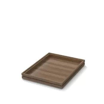 Craster BU_FF012 Craster Flow Walnut 1.2 Tray 325 × 265 × 40 mm