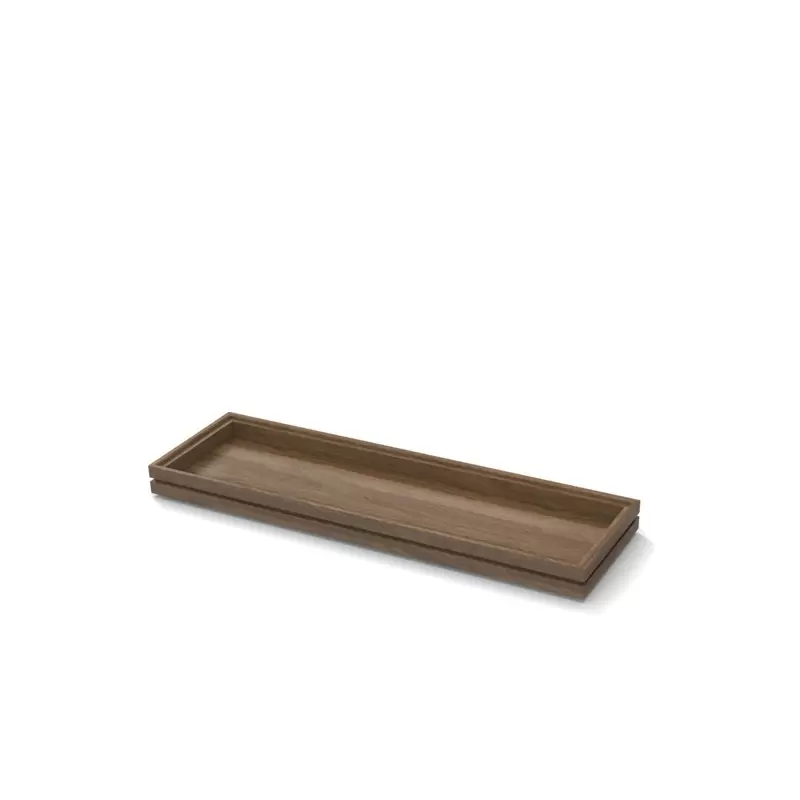 Craster BU_FF016 Craster Flow Walnut 2.4 Tray 530 × 162.5 × 40 mm