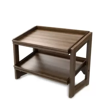 Craster BU_RS012 Craster Flow Walnut 1.1 Two Tier Stand 574 × 323 ×...