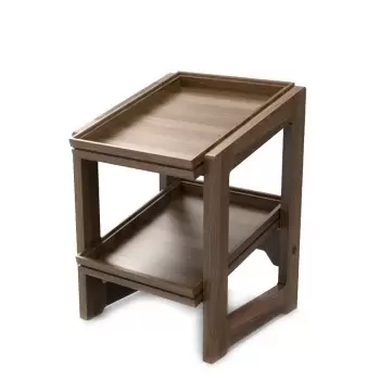 Craster BU_RS011 Craster Flow Walnut 1.2 Two Tier Stand 309 × 323 ×...