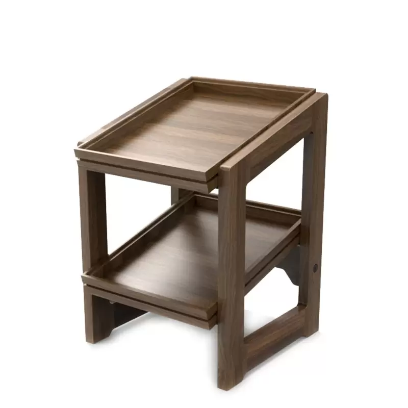 Craster BU_RS011 Craster Flow Walnut 1.2 Two Tier Stand 309 × 323 ×...
