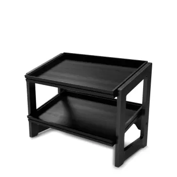 Craster BU_RS032 Craster Flow Black 1.1 Two Tier Stand 574 × 323 × ...