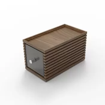 Craster BU_BD1WNL Craster Flow Walnut Single Bread Box 349 × 176 × ...