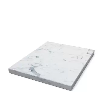Craster BU_FT0022 Craster Flow White Marble 1.2 Plinth 265 × 325 × ...