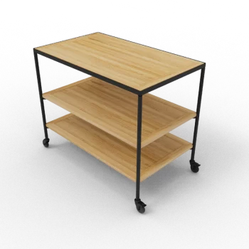 Craster TO_MOD31_OAKN Craster Fare Trolley Oak 1100 × 650 × 880 mm
