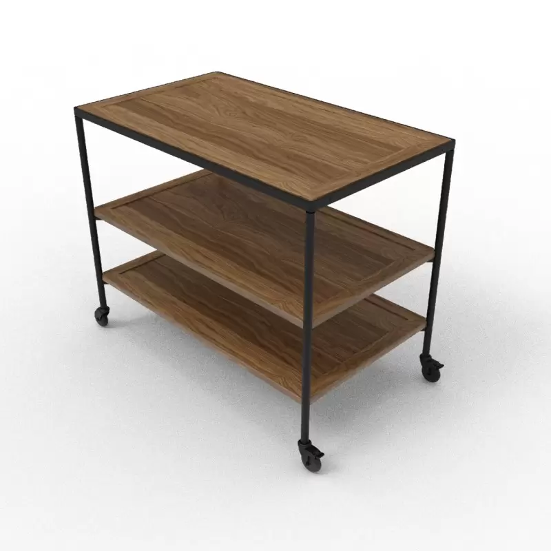 Craster TO_MOD31_WALN Craster Fare Trolley Walnut 1100 × 650 × 880 mm Craster TO_MOD31_WALN Craster Fare Trolley Walnut 1100 × 650 × 880 mm
