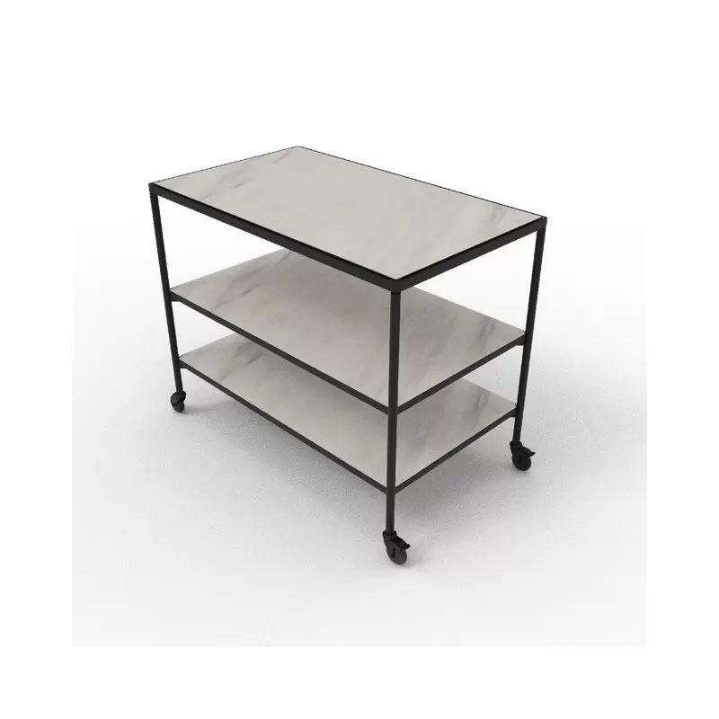 Craster TO_MOD31_B4245 Craster Fare Trolley Black Marble White Marb...