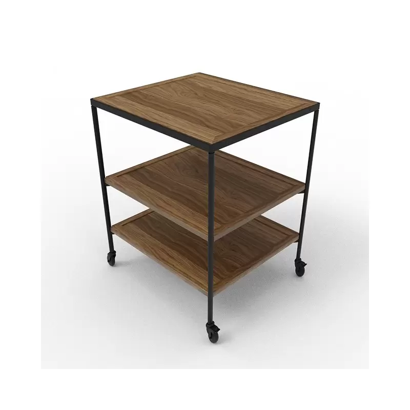 Craster TO_MOD21_WALN Craster Fare Trolley 2.1 Walnut 791 x 669 x 8...