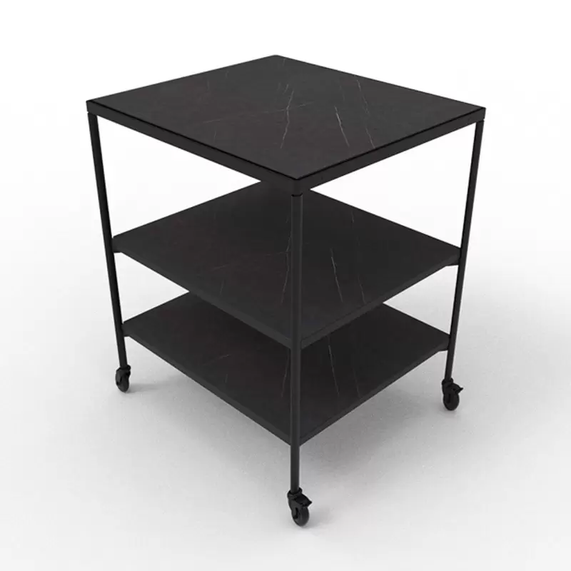 Craster TO_MOD21_B4245 Craster Fare Trolley 2.1 Laminate Black Whit...