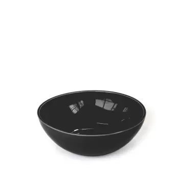 Craster BW_CR1801 Craster Tilt Large Black Ceramic Bowl 290ø × 100 mm
