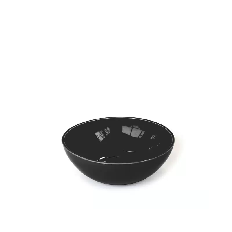 Craster BW_CR1801 Craster Tilt Large Black Ceramic Bowl 290ø × 100 mm