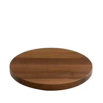 Craster BU_WP1209 Craster Tilt Round Walnut Plinth 218ø × 25 mm