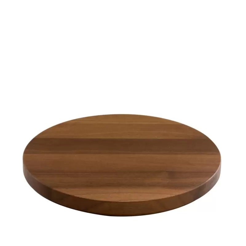 Craster BU_WP1209 Craster Tilt Round Walnut Plinth 218ø × 25 mm