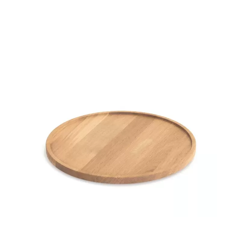 Craster BU_OP1121 Craster Tilt Large Round Oak Plinth 320ø × 25 mm