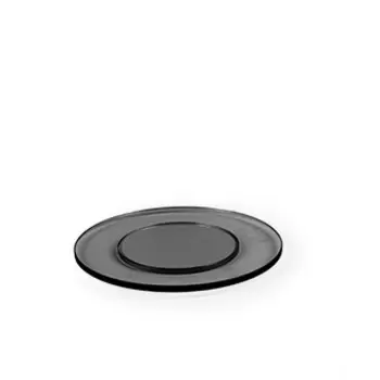 Craster BU_GP0041 Craster Tilt Large Round Black Glass Plinth 320ø ...