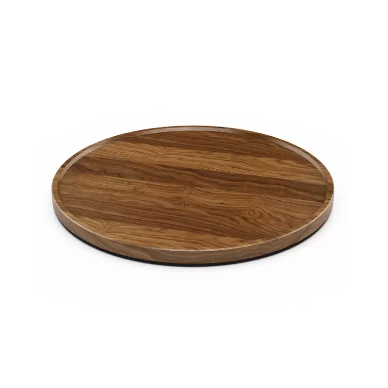 Craster BU_WP1220 Craster Tilt Extra Large Round Walnut Plinth 400ø...