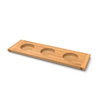 Craster BU_FT0103 Craster Flow Oak 2.4 Carafe Plinth 530 × 163 × 20 mm