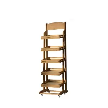 Craster RU_476_E Craster Rustic Oak Five Tier Floor Stand 550 × 550...
