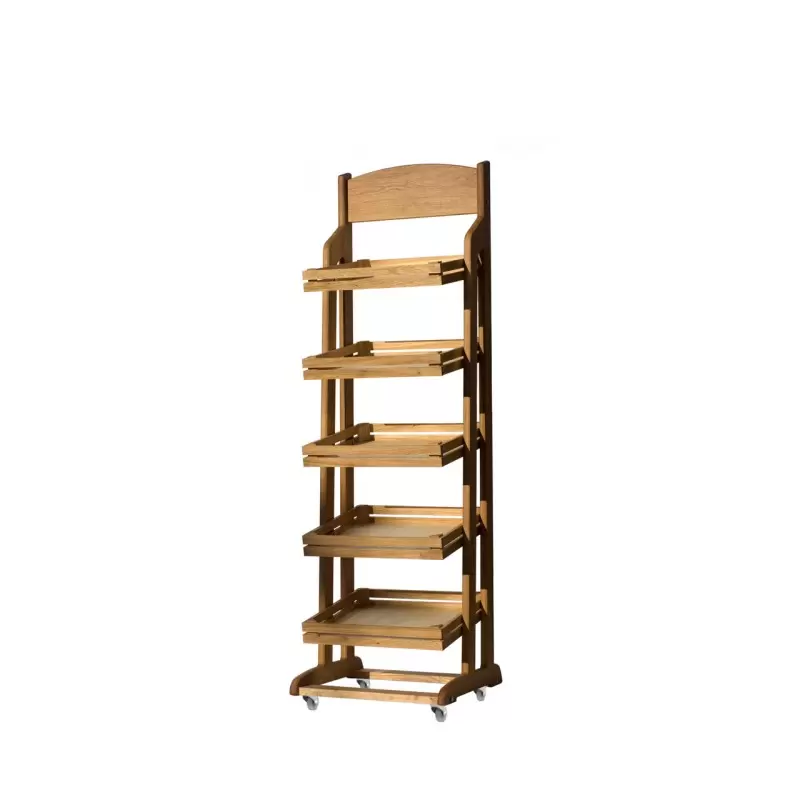 Craster RU_476_E Craster Rustic Oak Five Tier Floor Stand 550 × 550...