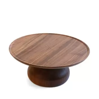 Craster BU_CS002 Craster Medium Walnut Cake Stand 320ø × 136 mm