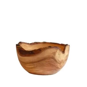 Craster BW_RBO Craster Large Olive Wood Rustic Bowl 280ø × 180 mm
