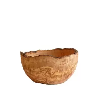 Craster BW_RBOS Craster Small Olive Wood Rustic Bowl 240ø × 185 mm