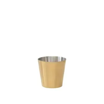 Craster CP_BS003 Craster Large Brass Chip Pot 100ø × 100 mm