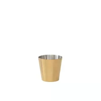 Craster CP_BS002 Craster Medium Brass Chip Pot 85ø × 85 mm