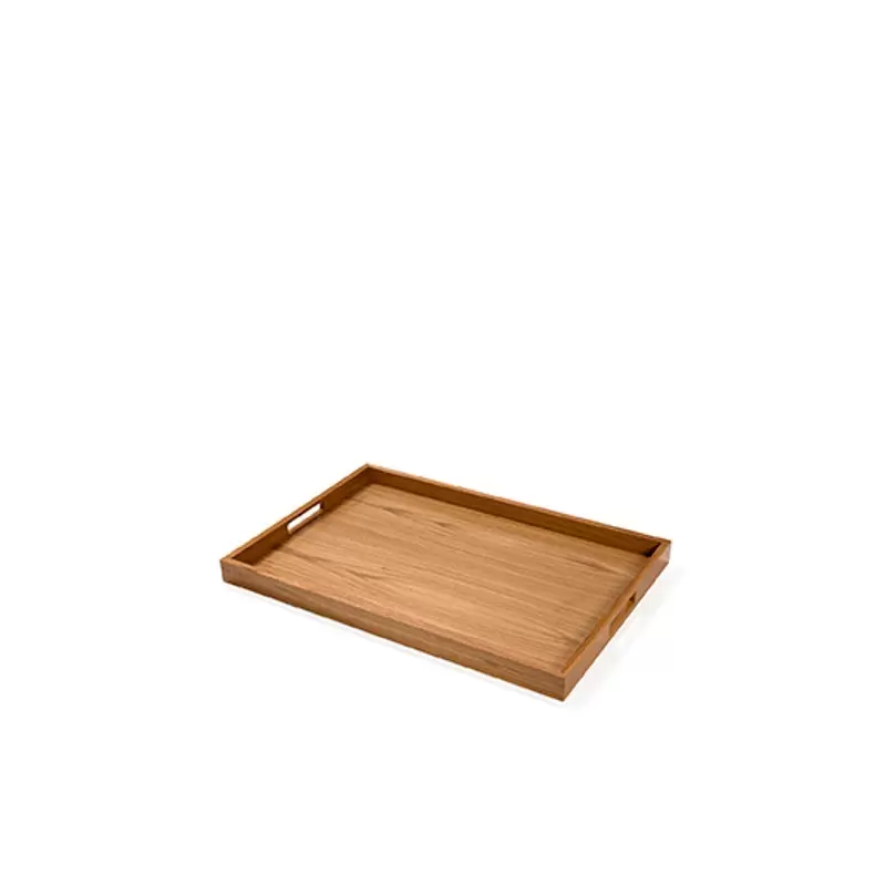 Craster TA_CMOL Craster Oak Rectangular Modern Tray 600 × 400 × 40 mm