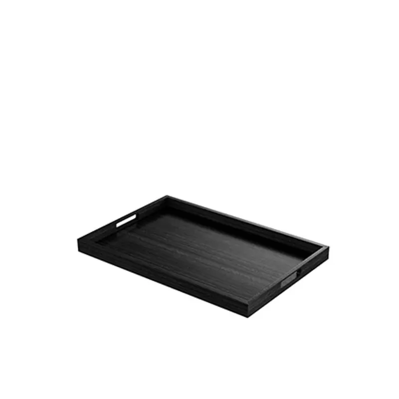 Craster TA_CMBOL Craster Black Rectangular Modern Tray 600 × 400 × ...