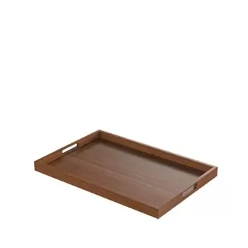 Craster TA_CMMM Craster Mahogany Square Modern Tray 400 × 400 × 40 mm