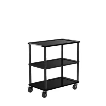 Craster TO_CTTOB Craster Black Modern Tray Trolley 915 × 535 × 959 mm