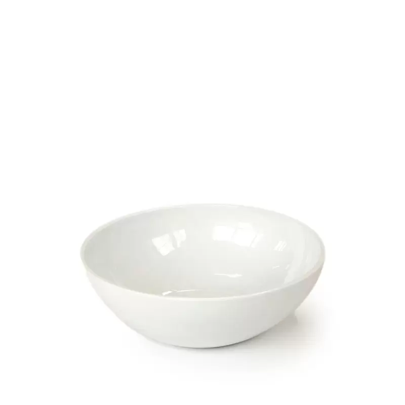 Craster BW_CR1702 Craster Tilt Medium White Ceramic Bowl 250ø × 85 mm