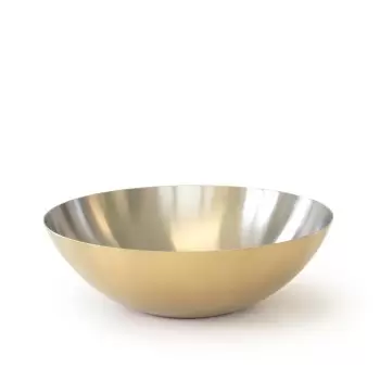 Craster BW_BR1903 Craster Tilt Large Brass Bowl 285ø × 100 mm
