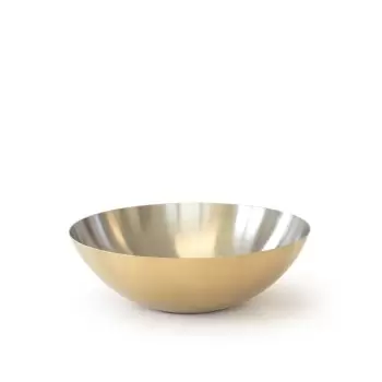 Craster BW_BR1902 Craster Tilt Medium Brass Bowl 250ø × 85 mm