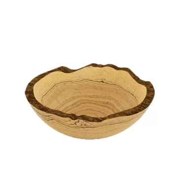 Craster BW_OR2102 Craster Tilt Medium Rustic Olive Wood Bowl 270 x ...