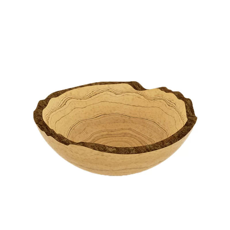 Craster BW_OR2103 Craster Tilt Large Rustic Olive Wood Bowl 310 x 3...