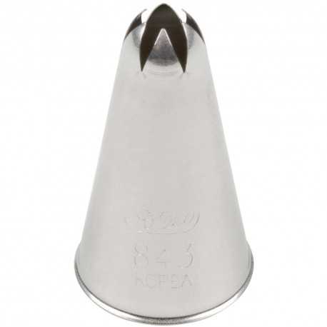 Ateco 843 Ateco 843 - Closed Star Pastry Tip .31'' Opening Diameter- Stainless Steel Closed Star Pastry Tips
