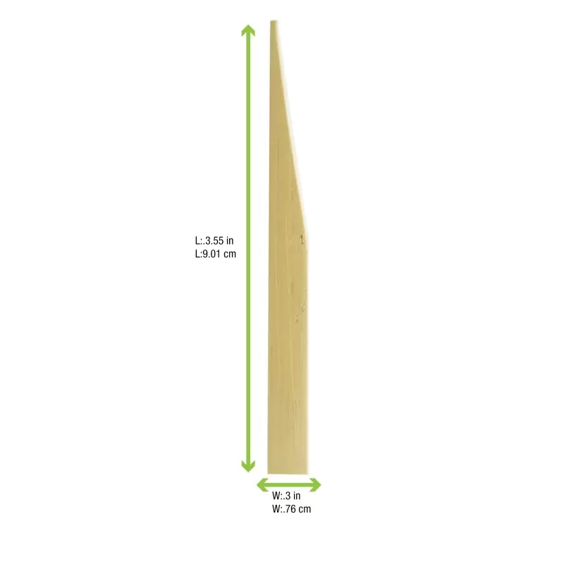 PacknWood 209Bbhira - Bamboo Skewer - 3.5'' / 90mm - 2000 pcs PacknWood 209Bbhira - Bamboo Skewer - 3.5'' / 90mm - 2000 pcs