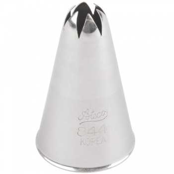 Ateco 844 - Closed Star Pastry Tip .38\'\' Opening Diameter- Stainless Steel