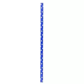 PacknWood Durable Blue & White Paper Straws - Unwrapped - Diam.0.2'' L:7.75'' - 3000 pcs