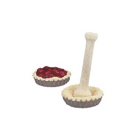 4146 Wood Tart Tamper Tart Tamper & Crimpers