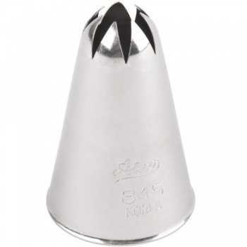 Ateco 845 Ateco 845 - Closed Star Pastry Tip .44'' Opening Diameter- Stainless Steel Closed Star Pastry Tips