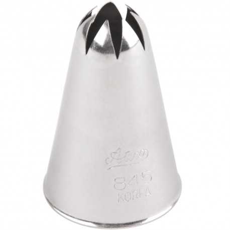 Ateco 845 Ateco 845 - Closed Star Pastry Tip .44'' Opening Diameter- Stainless Steel Closed Star Pastry Tips