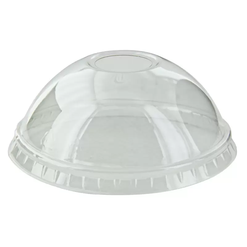 PacknWood Clear Pet Dome Lid With Hole For 210Poc181N & 210Pob181 & 210Poc320N & 210Gpu12 - Diam.3.5'' - 1000 pcs