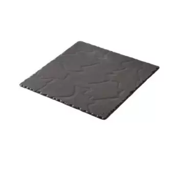 Revol Basalt Collection Square Plate 20 cm - Matt slate style - Set of 6 pcs