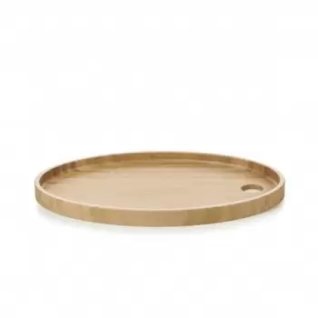 Revol Basalt Collection Tray For Oval Plate 35 cm - Bamboo - Set of 4 pcs