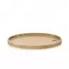 Revol Basalt Collection Tray For Oval Plate 35 cm - Bamboo - Set of 4 pcs